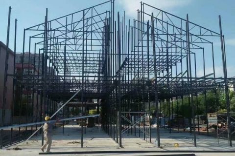 拉薩當(dāng)雄縣三層彩鋼活動(dòng)房圖片案例